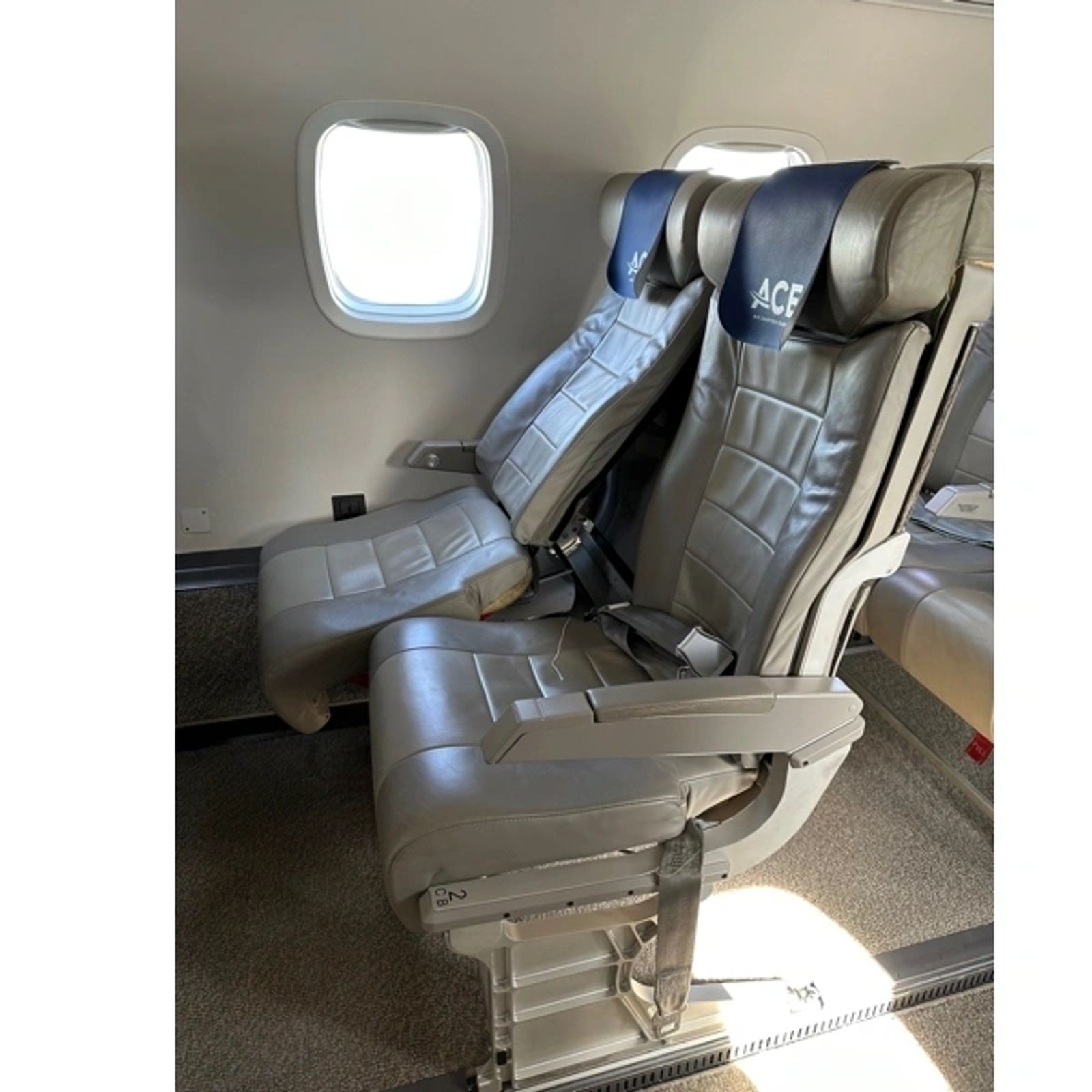Economy seat with the LSEAT kit fitted